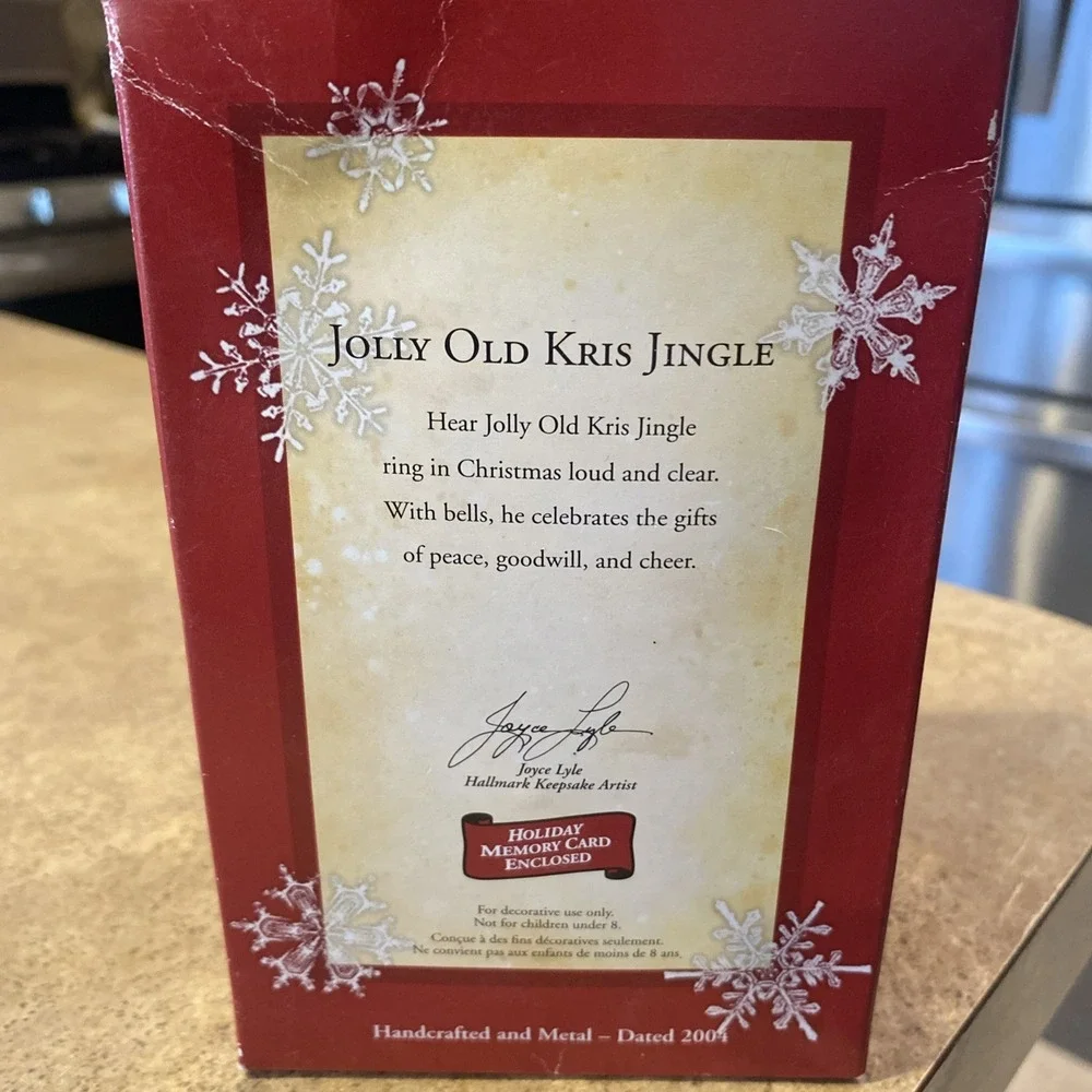 Hallmark Keepsake Jolly Old Kris Jingle Santa Bell Ornament Exclusive 2004 Claus
